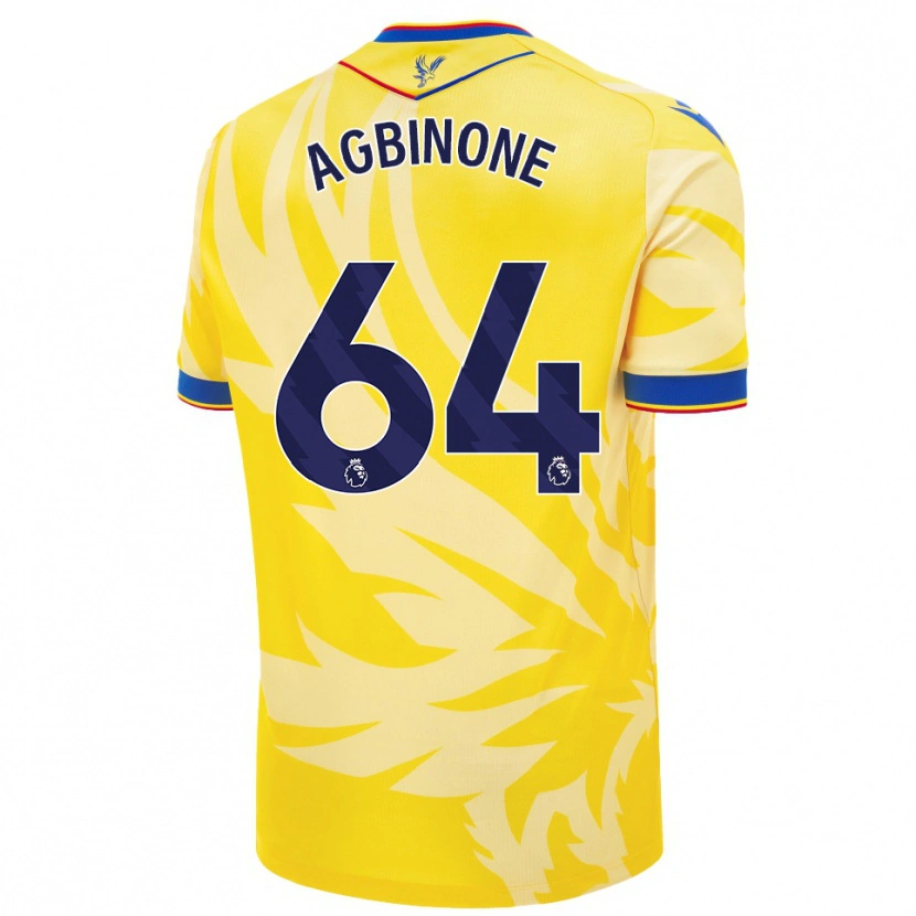 Danxen Dame Asher Agbinone #64 Gul Bortetrøye Drakt Trøye 2024/25 Skjorter T-Skjorte