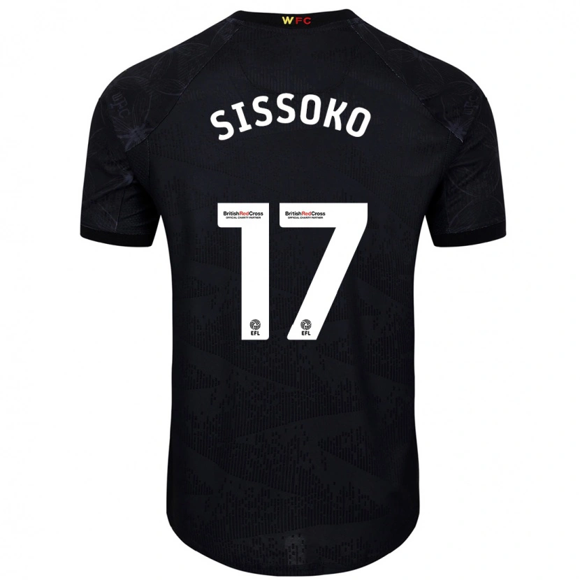 Danxen Dame Moussa Sissoko #17 Svart Hvit Bortetrøye Drakt Trøye 2024/25 Skjorter T-Skjorte