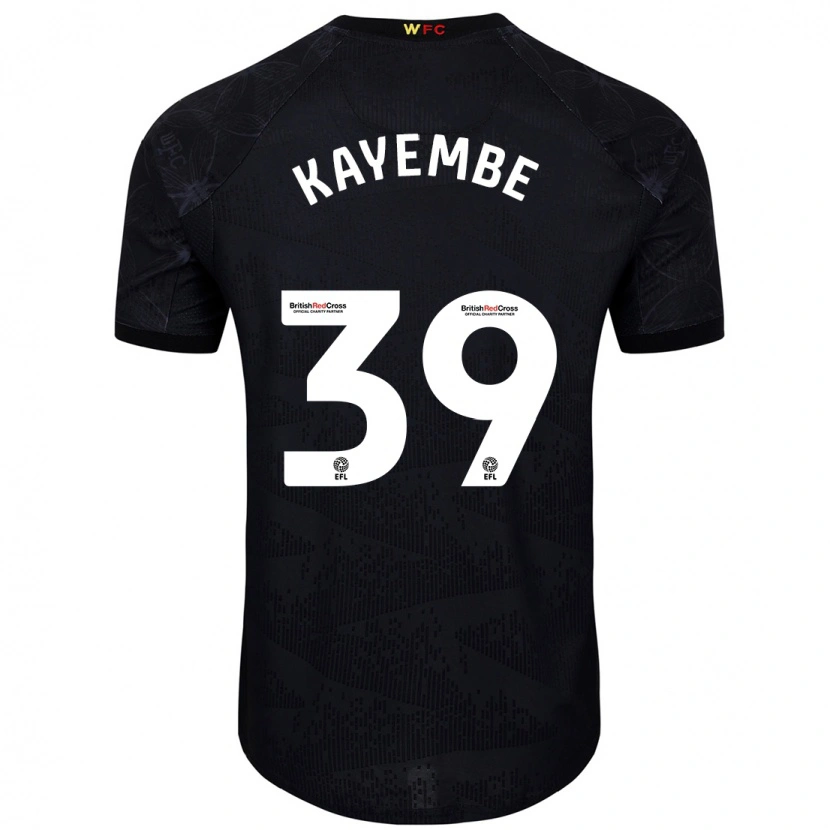Danxen Dame Edo Kayembe #39 Svart Hvit Bortetrøye Drakt Trøye 2024/25 Skjorter T-Skjorte