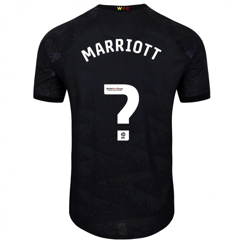 Danxen Dame Alfie Marriott #0 Svart Hvit Bortetrøye Drakt Trøye 2024/25 Skjorter T-Skjorte