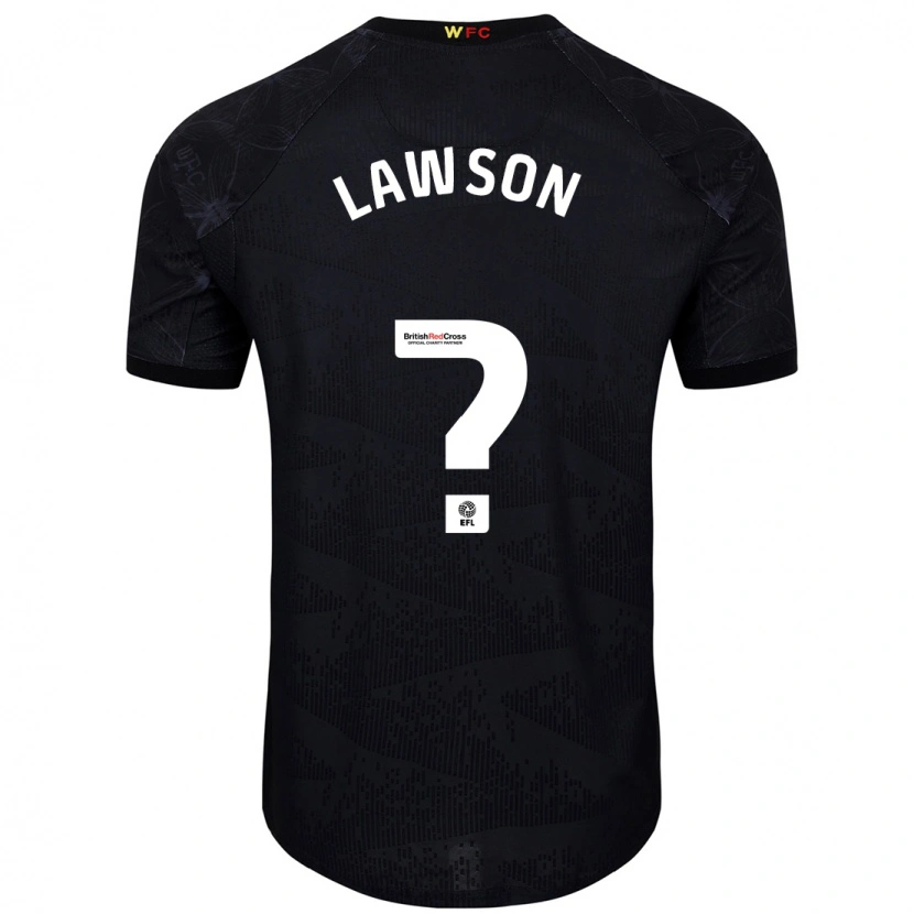 Danxen Dame Jonathan Lawson #0 Svart Hvit Bortetrøye Drakt Trøye 2024/25 Skjorter T-Skjorte