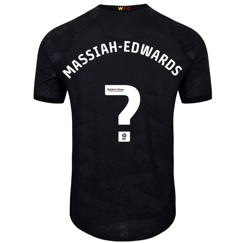 Danxen Dame Zavier Massiah-Edwards #0 Svart Hvit Bortetrøye Drakt Trøye 2024/25 Skjorter T-Skjorte