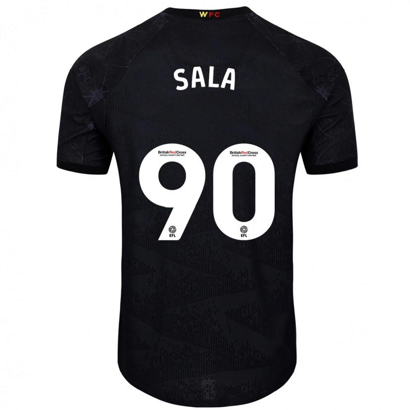 Danxen Dame Joel Sala #90 Svart Hvit Bortetrøye Drakt Trøye 2024/25 Skjorter T-Skjorte