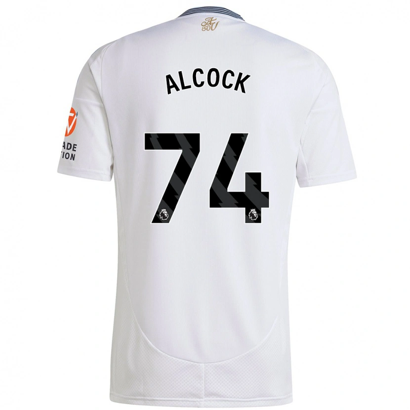 Danxen Dame Todd Alcock #74 Hvit Bortetrøye Drakt Trøye 2024/25 Skjorter T-Skjorte