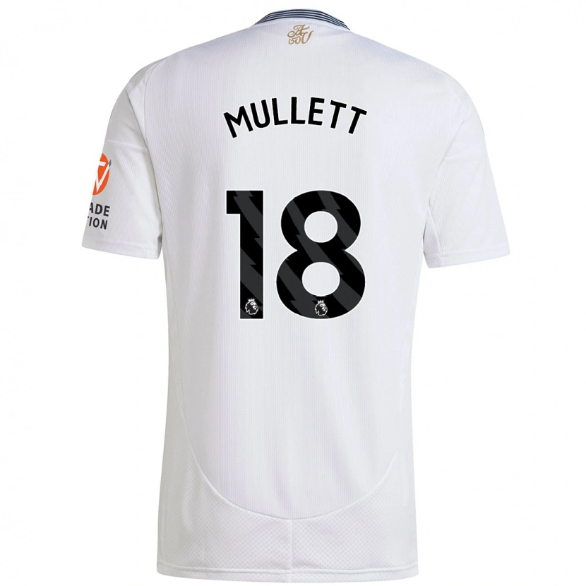 Danxen Dame Georgia Mullett #18 Hvit Bortetrøye Drakt Trøye 2024/25 Skjorter T-Skjorte