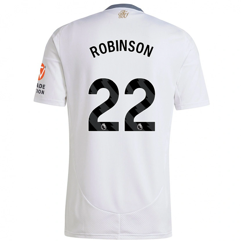 Danxen Dame Katie Robinson #22 Hvit Bortetrøye Drakt Trøye 2024/25 Skjorter T-Skjorte