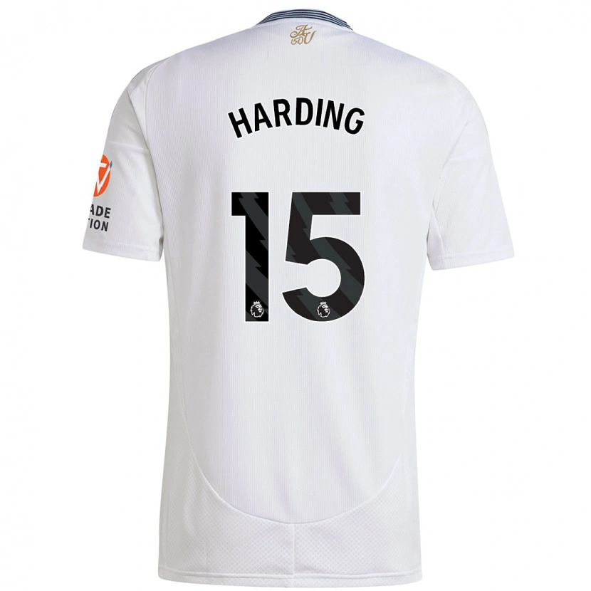 Danxen Dame Natasha Harding #15 Hvit Bortetrøye Drakt Trøye 2024/25 Skjorter T-Skjorte