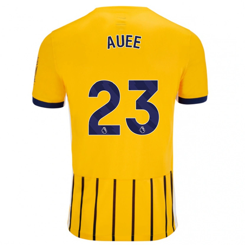 Danxen Dame Marit Auée #23 Gullblå Nålestriper Bortetrøye Drakt Trøye 2024/25 Skjorter T-Skjorte