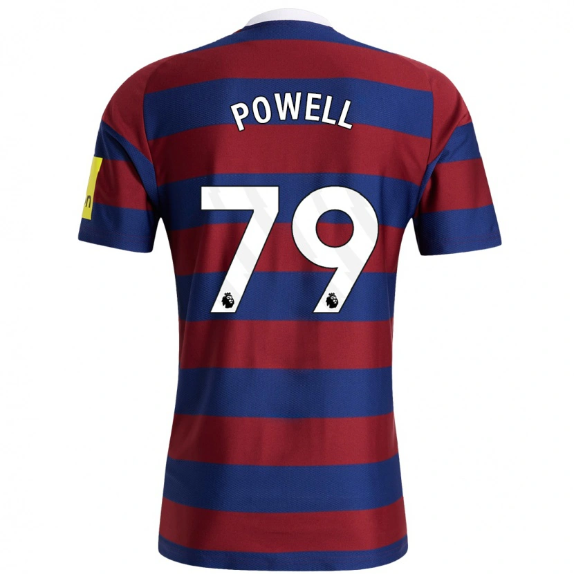 Danxen Dame Rory Powell #79 Burgunder Marineblå Bortetrøye Drakt Trøye 2024/25 Skjorter T-Skjorte