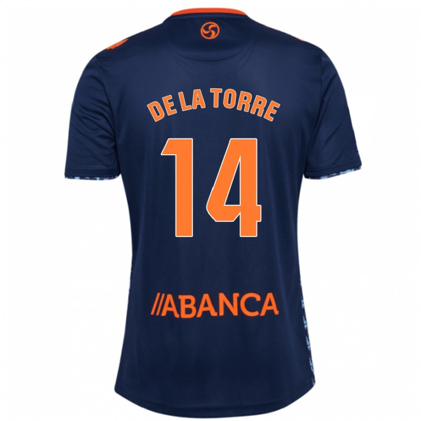 Danxen Dame Luca De La Torre #14 Marineblå Bortetrøye Drakt Trøye 2024/25 Skjorter T-Skjorte