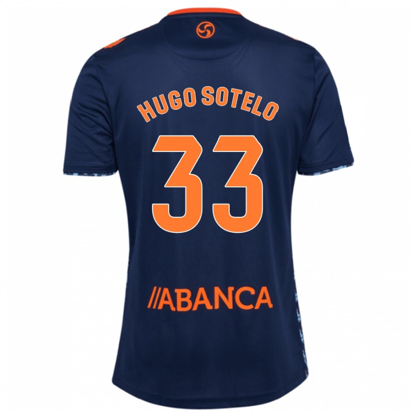 Danxen Dame Hugo Sotelo #33 Marineblå Bortetrøye Drakt Trøye 2024/25 Skjorter T-Skjorte