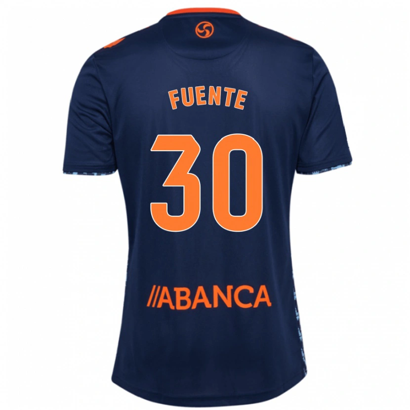 Danxen Dame Mario Fuente #30 Marineblå Bortetrøye Drakt Trøye 2024/25 Skjorter T-Skjorte