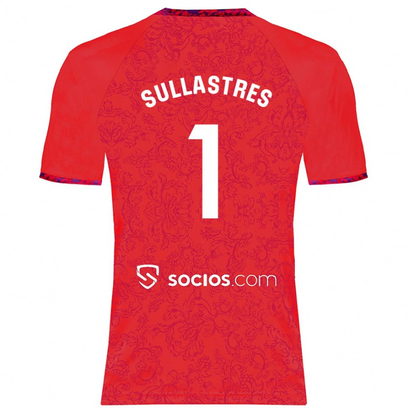 Danxen Dame Esther Sullastres #1 Rød Bortetrøye Drakt Trøye 2024/25 Skjorter T-Skjorte