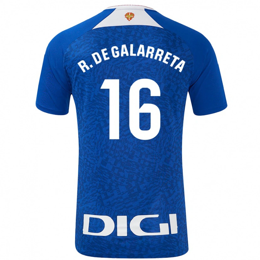 Danxen Dame Iñigo Ruiz De Galarreta #16 Kongeblå Bortetrøye Drakt Trøye 2024/25 Skjorter T-Skjorte