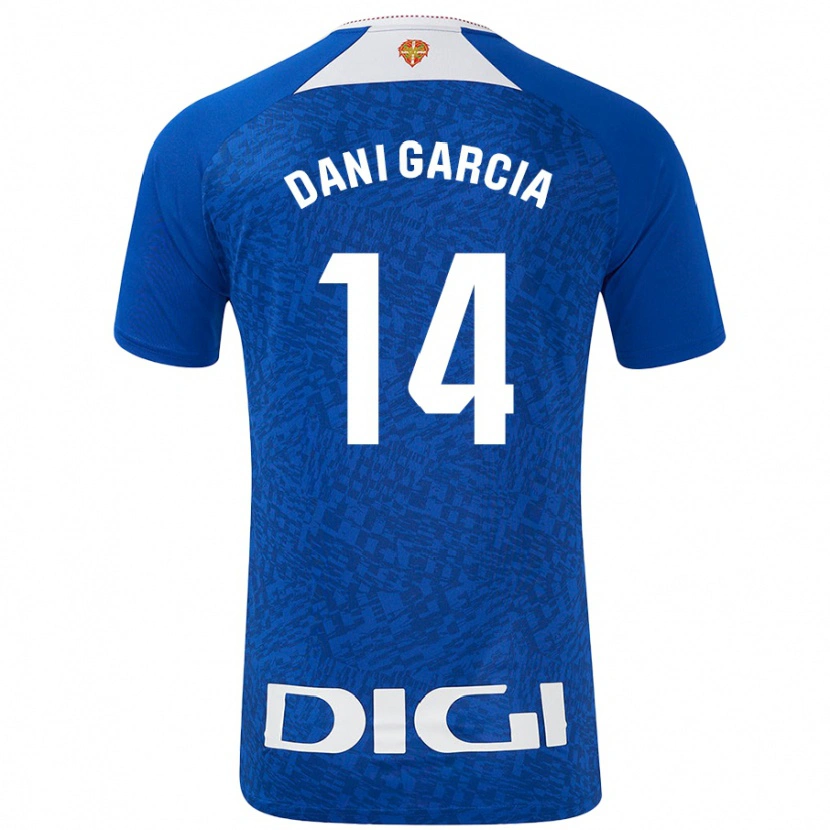 Danxen Dame Dani García #14 Kongeblå Bortetrøye Drakt Trøye 2024/25 Skjorter T-Skjorte