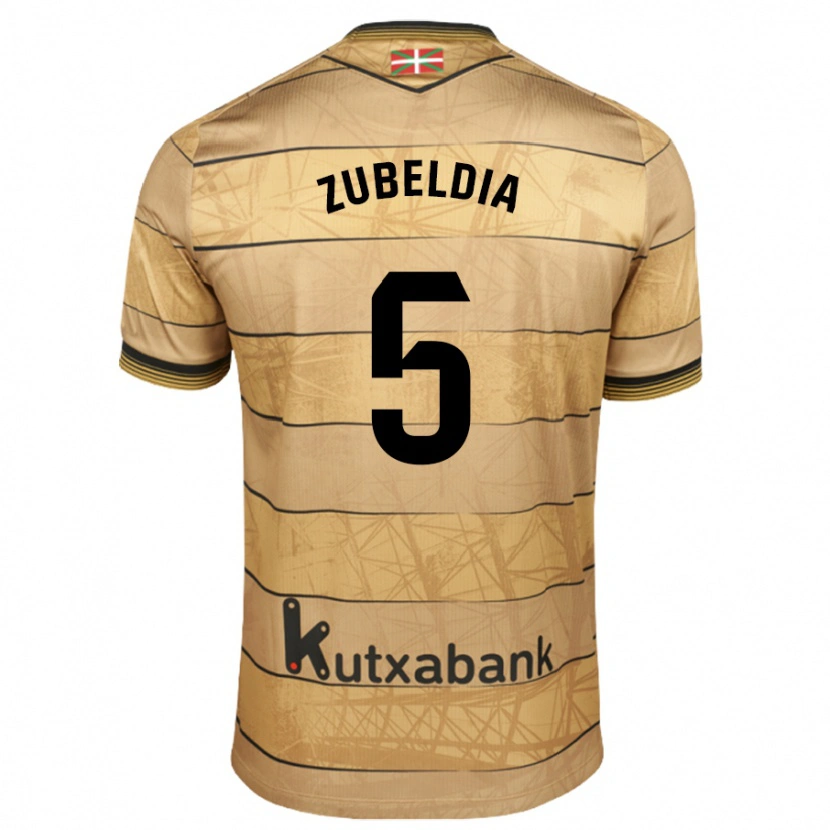 Danxen Dame Igor Zubeldia #5 Brun Bortetrøye Drakt Trøye 2024/25 Skjorter T-Skjorte