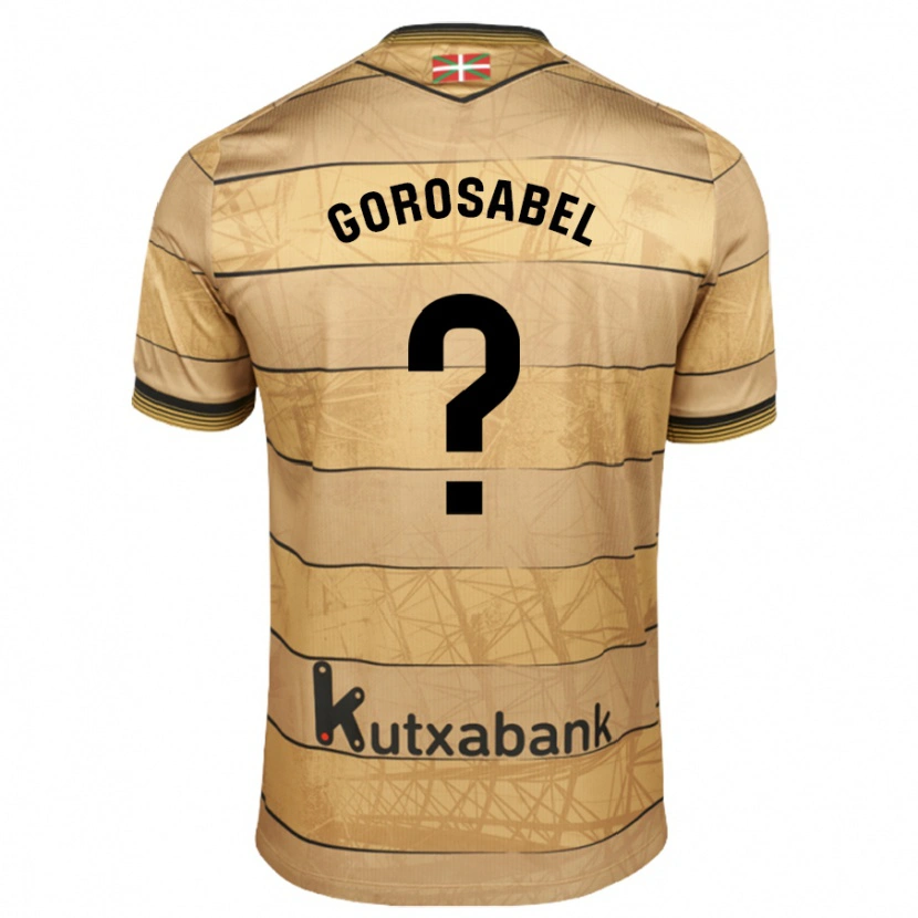 Danxen Dame Gorka Gorosabel #0 Brun Bortetrøye Drakt Trøye 2024/25 Skjorter T-Skjorte