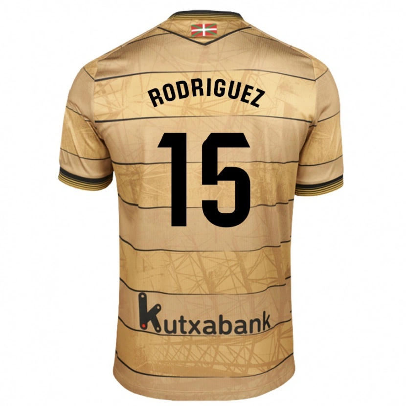 Danxen Dame Peru Rodríguez #15 Brun Bortetrøye Drakt Trøye 2024/25 Skjorter T-Skjorte