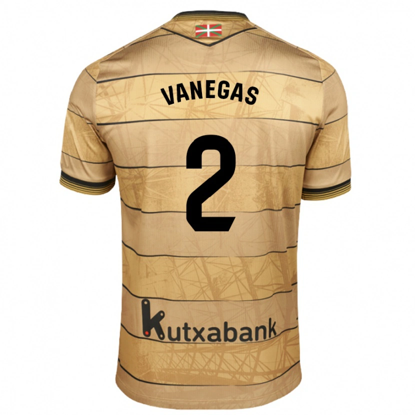 Danxen Dame Manuela Vanegas #2 Brun Bortetrøye Drakt Trøye 2024/25 Skjorter T-Skjorte