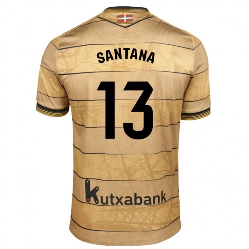 Danxen Dame Olatz Santana #13 Brun Bortetrøye Drakt Trøye 2024/25 Skjorter T-Skjorte