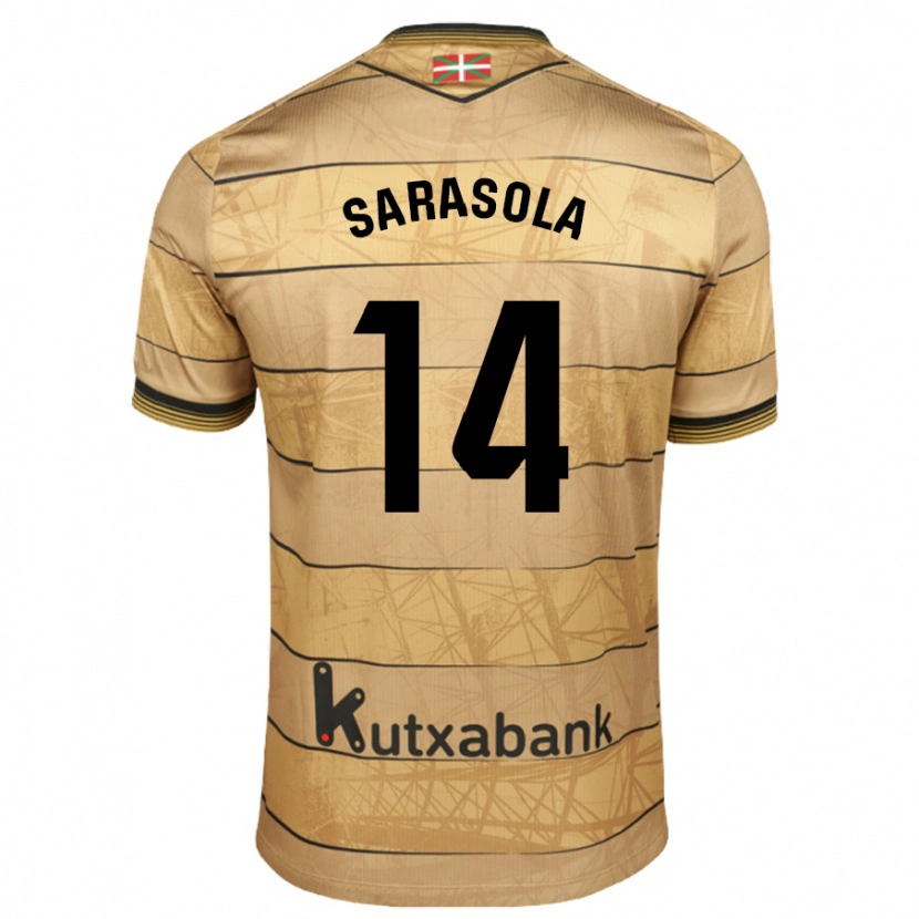 Danxen Dame Izarne Sarasola #14 Brun Bortetrøye Drakt Trøye 2024/25 Skjorter T-Skjorte