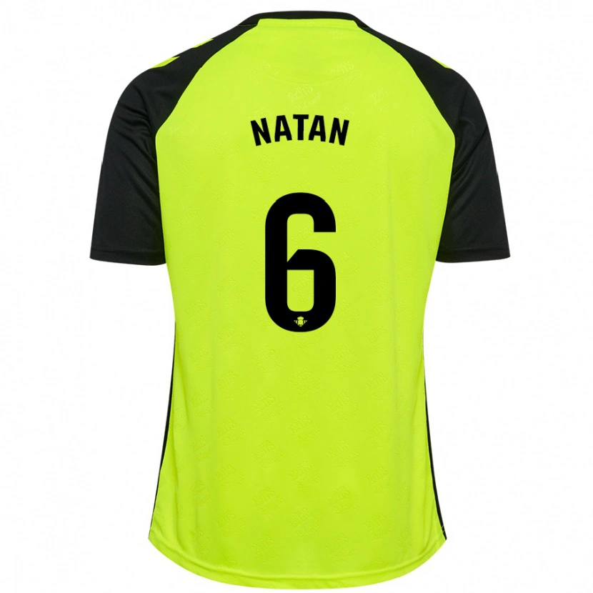 Danxen Dame Natan #6 Fluorescerende Gul Svart Bortetrøye Drakt Trøye 2024/25 Skjorter T-Skjorte