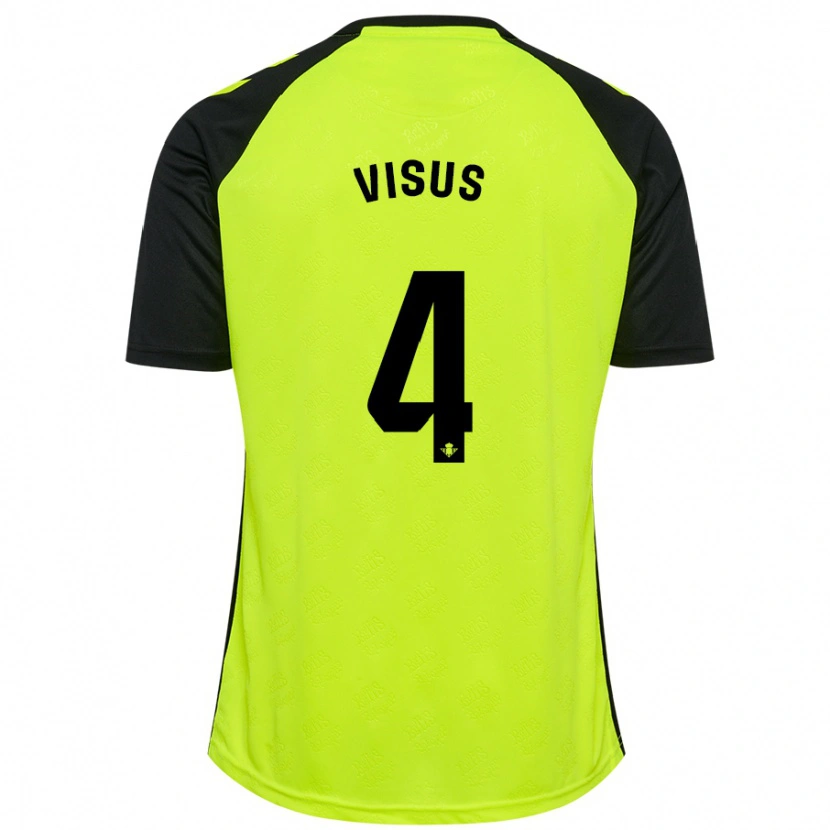 Danxen Dame Ricardo Visus #4 Fluorescerende Gul Svart Bortetrøye Drakt Trøye 2024/25 Skjorter T-Skjorte