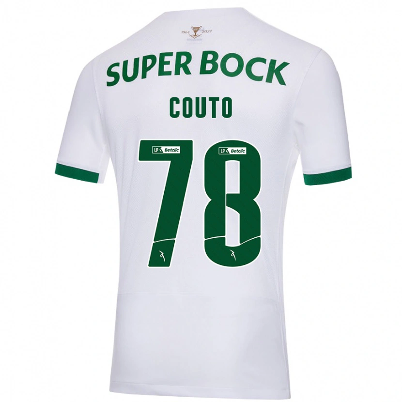 Danxen Dame Mauro Couto #78 Hvit Grønn Bortetrøye Drakt Trøye 2024/25 Skjorter T-Skjorte