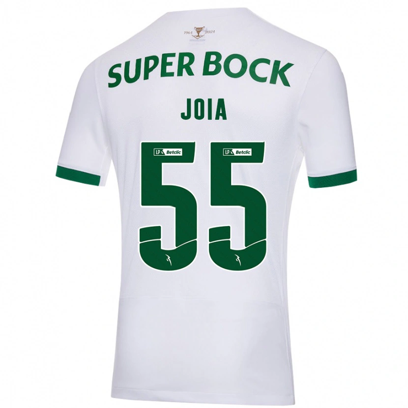 Danxen Dame Carolina Joia #55 Hvit Grønn Bortetrøye Drakt Trøye 2024/25 Skjorter T-Skjorte