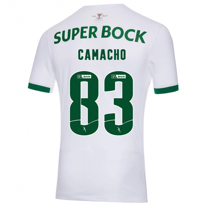Danxen Dame Rafael Camacho #83 Hvit Grønn Bortetrøye Drakt Trøye 2024/25 Skjorter T-Skjorte