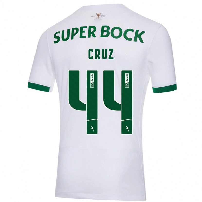 Danxen Dame Marco Cruz #44 Hvit Grønn Bortetrøye Drakt Trøye 2024/25 Skjorter T-Skjorte