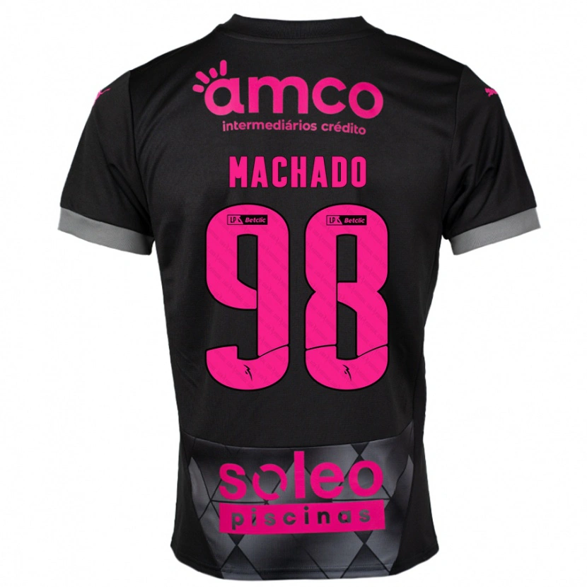 Danxen Dame Gonçalo Machado #98 Svart Rosa Bortetrøye Drakt Trøye 2024/25 Skjorter T-Skjorte