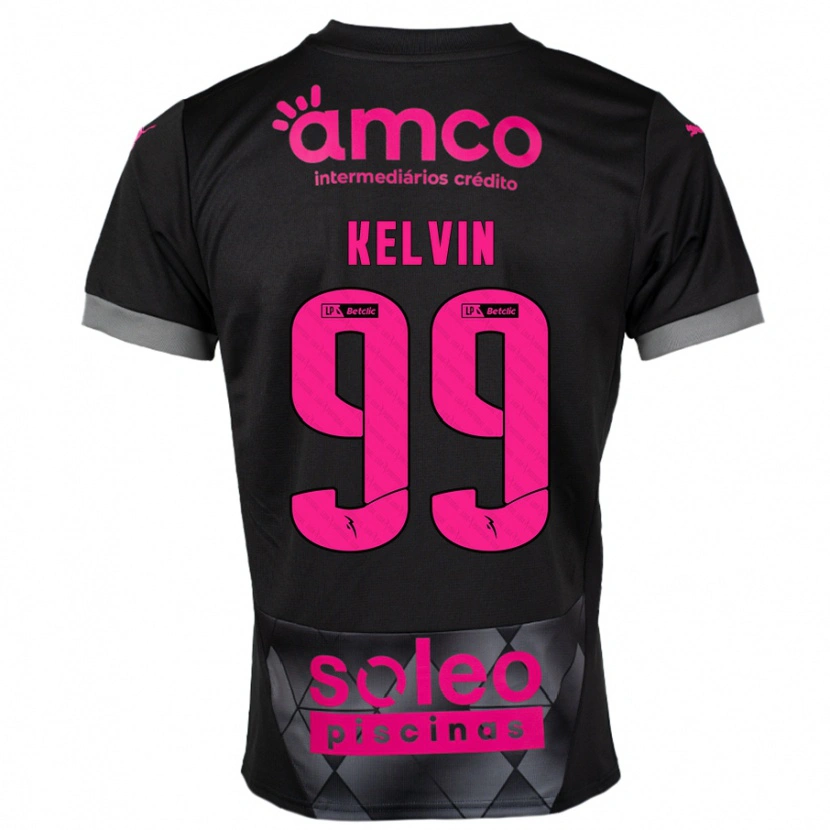Danxen Dame Kauan Kelvin #99 Svart Rosa Bortetrøye Drakt Trøye 2024/25 Skjorter T-Skjorte
