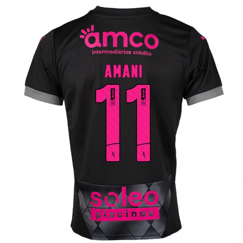 Danxen Dame Jolina Amani #11 Svart Rosa Bortetrøye Drakt Trøye 2024/25 Skjorter T-Skjorte