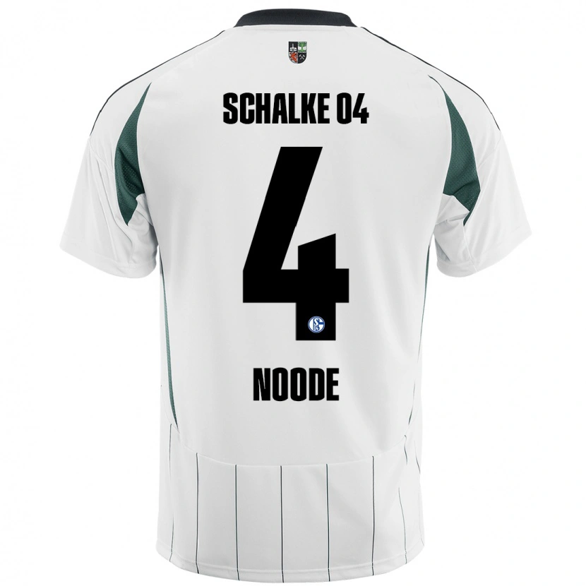 Danxen Dame Steve Noode #4 Hvit Grønn Bortetrøye Drakt Trøye 2024/25 Skjorter T-Skjorte