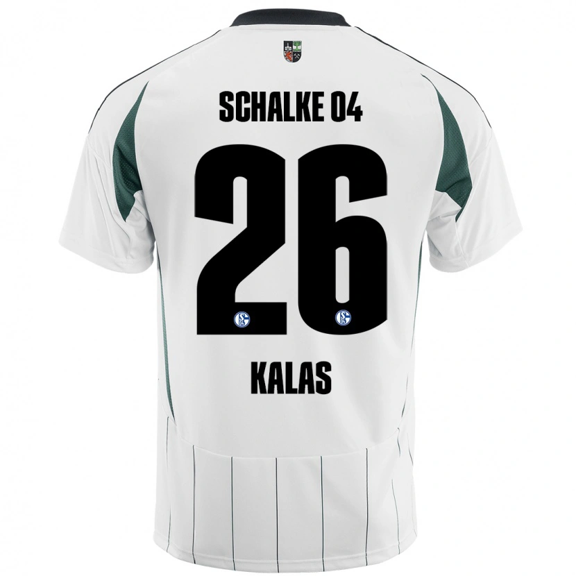 Danxen Dame Tomas Kalas #26 Hvit Grønn Bortetrøye Drakt Trøye 2024/25 Skjorter T-Skjorte