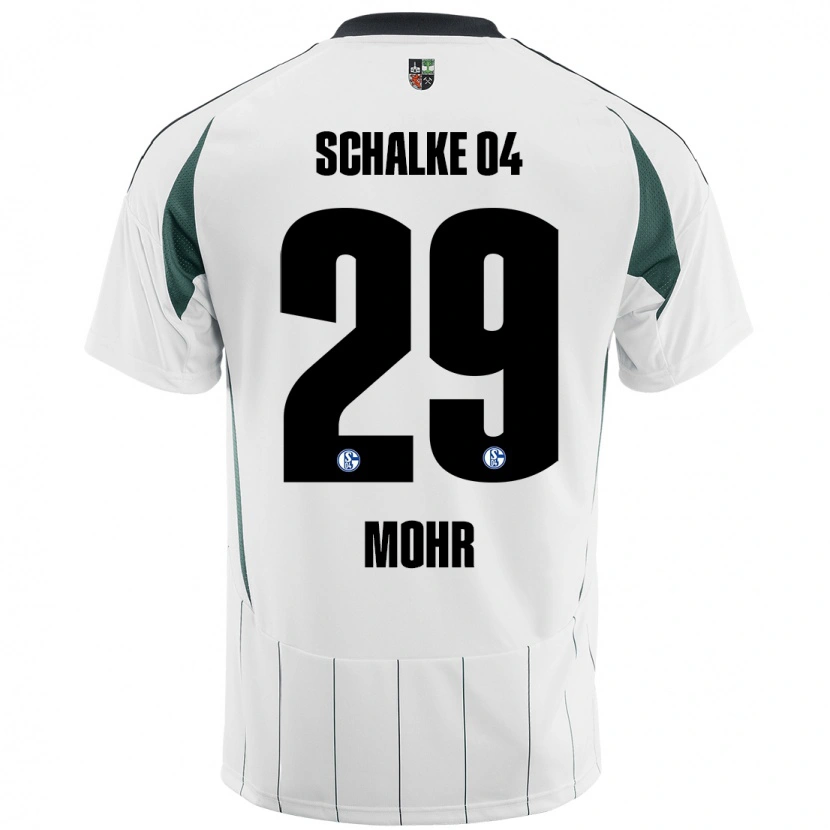Danxen Dame Tobias Mohr #29 Hvit Grønn Bortetrøye Drakt Trøye 2024/25 Skjorter T-Skjorte