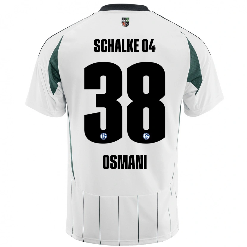 Danxen Dame Tristan Osmani #38 Hvit Grønn Bortetrøye Drakt Trøye 2024/25 Skjorter T-Skjorte