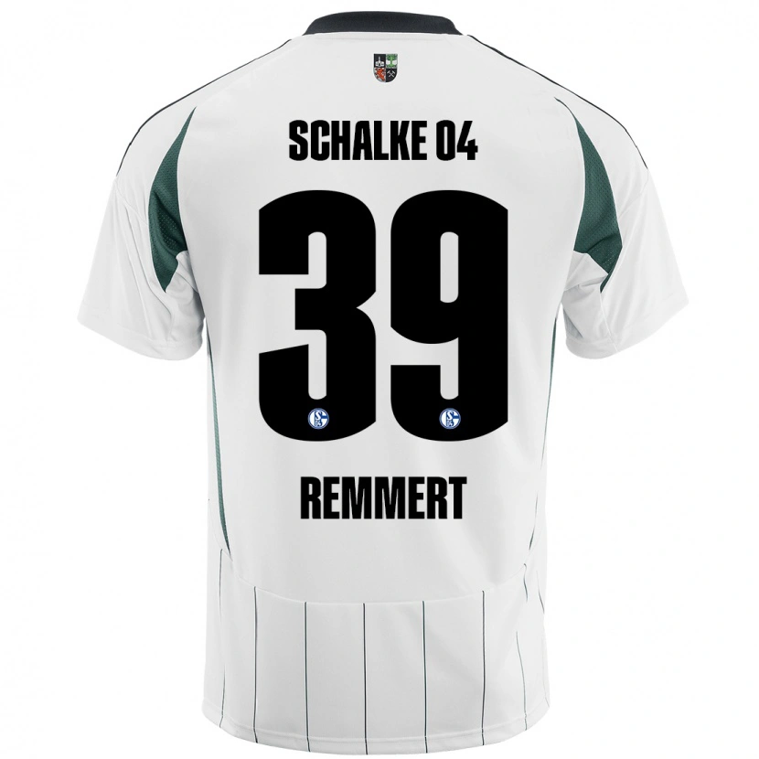 Danxen Dame Peter Remmert #39 Hvit Grønn Bortetrøye Drakt Trøye 2024/25 Skjorter T-Skjorte