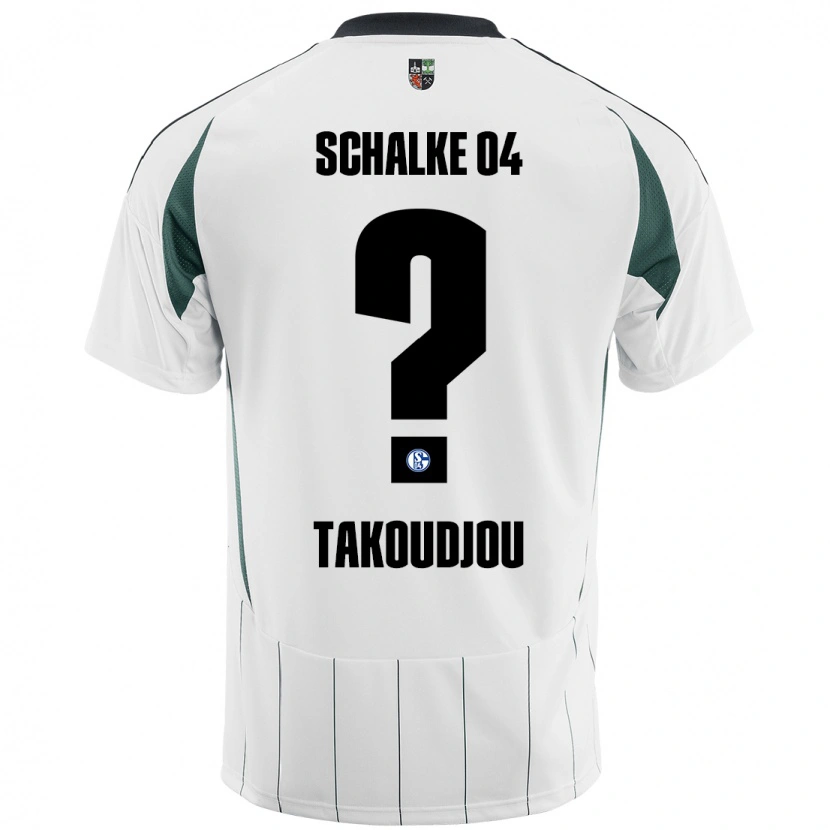 Danxen Dame Alan Takoudjou #0 Hvit Grønn Bortetrøye Drakt Trøye 2024/25 Skjorter T-Skjorte
