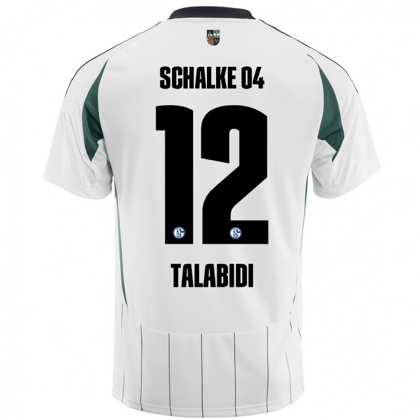 Danxen Dame Malik Talabidi #12 Hvit Grønn Bortetrøye Drakt Trøye 2024/25 Skjorter T-Skjorte