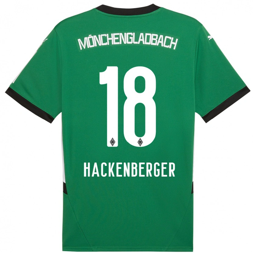Danxen Dame Jessica Hackenberger #18 Grønn Hvit Bortetrøye Drakt Trøye 2024/25 Skjorter T-Skjorte