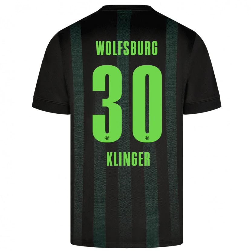 Danxen Dame Niklas Klinger #30 Mørk Grønn Bortetrøye Drakt Trøye 2024/25 Skjorter T-Skjorte