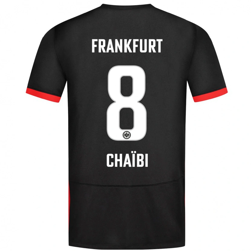 Danxen Dame Farès Chaïbi #8 Svart Bortetrøye Drakt Trøye 2024/25 Skjorter T-Skjorte