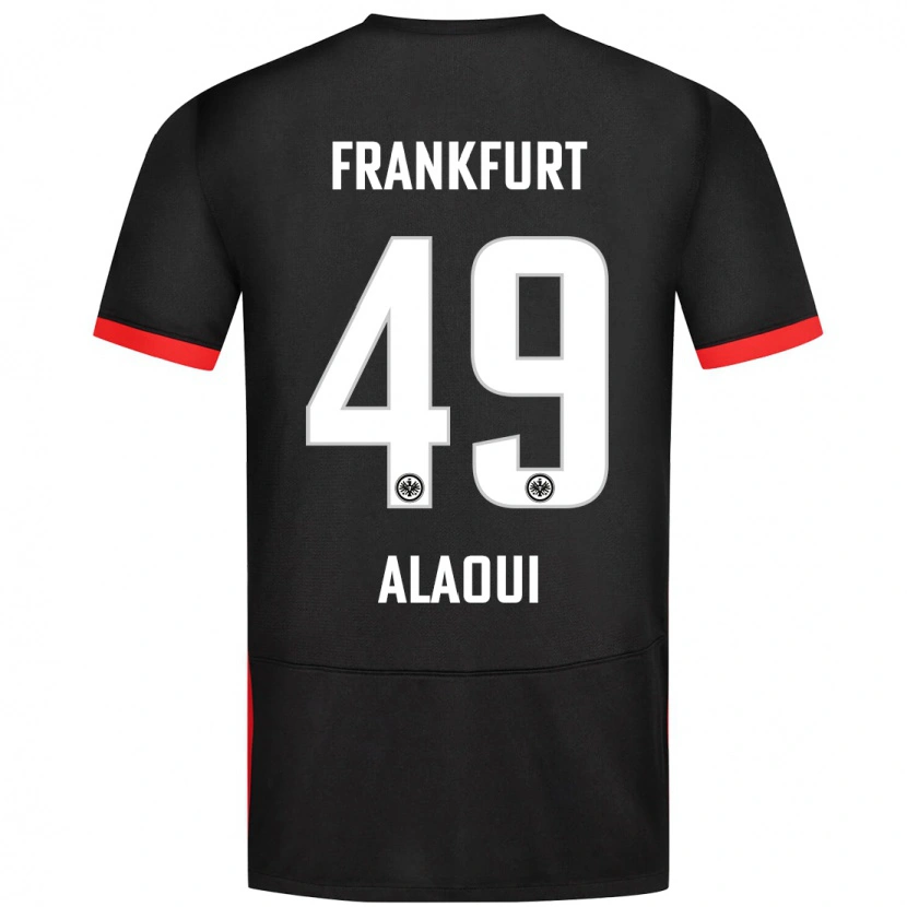 Danxen Dame Anas Alaoui #49 Svart Bortetrøye Drakt Trøye 2024/25 Skjorter T-Skjorte