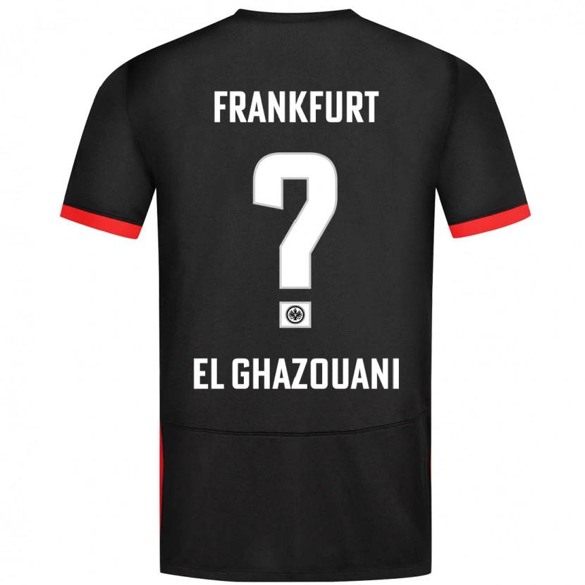 Danxen Dame Anas El Ghazouani #0 Svart Bortetrøye Drakt Trøye 2024/25 Skjorter T-Skjorte