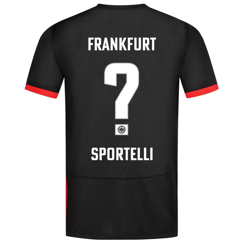 Danxen Dame Flavio Sportelli #0 Svart Bortetrøye Drakt Trøye 2024/25 Skjorter T-Skjorte