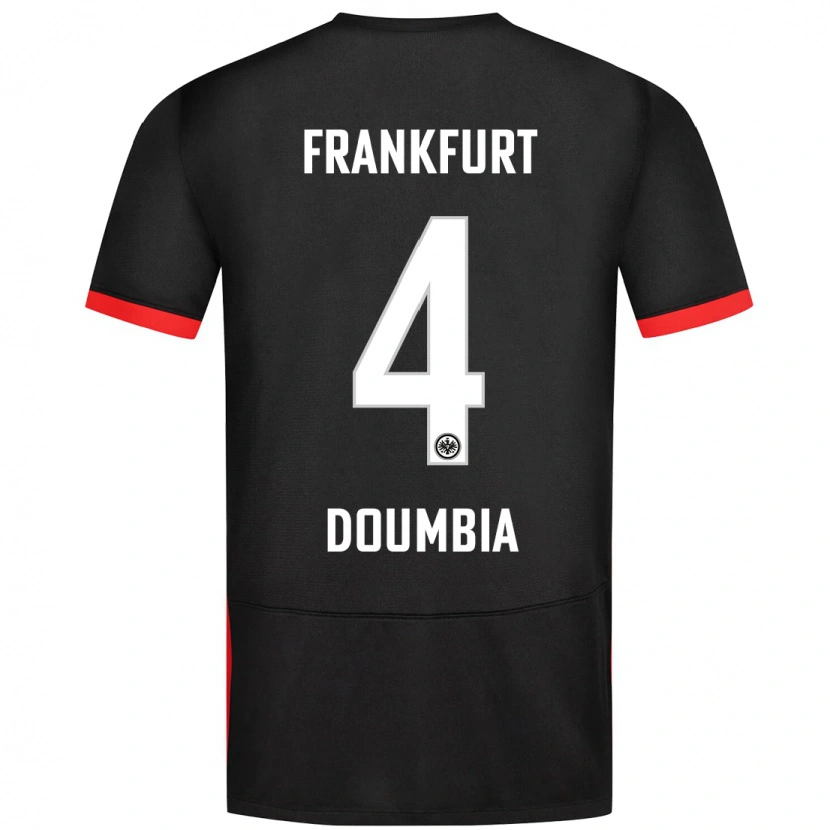 Danxen Dame Fousseny Doumbia #4 Svart Bortetrøye Drakt Trøye 2024/25 Skjorter T-Skjorte