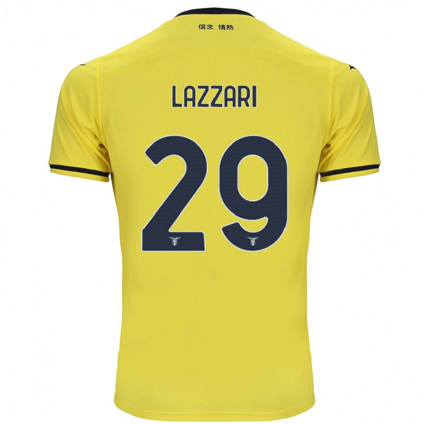 Danxen Dame Manuel Lazzari #29 Gul Bortetrøye Drakt Trøye 2024/25 Skjorter T-Skjorte