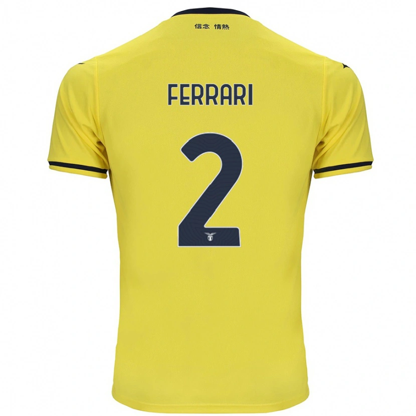 Danxen Dame Lorenzo Ferrari #2 Gul Bortetrøye Drakt Trøye 2024/25 Skjorter T-Skjorte